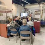 David Williams, author, presents on the history of connecting Lake Union with Lake Washington, that resulted in the loss of the Black River in Renton, in The Loss, the Lake and the Loss of the Black River, Thursday, April 18, at the Renton History Museum. Photo courtesy of Renton History Museum