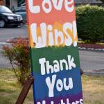 Photo by Haley Ausbun                                The United Christian Church in Renton held a prayer vigil Friday, June 21 in response to damage done to their pride display.