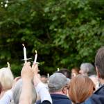 Photo by Haley Ausbun                                The United Christian Church in Renton held a prayer vigil Friday, June 21 in response to damage done to their pride display.