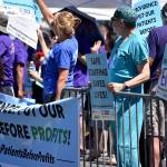 Local nurses cry ‘patients before profit’