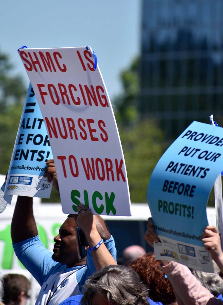 Local nurses cry ‘patients before profit’