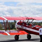 Photo by Haley Ausbun. Seniors in nearby care facilities took flight in a 1942 Boeing Stearman biplane at Renton Municipal Airport, offered by Ageless Aviation Dreams Foundation.