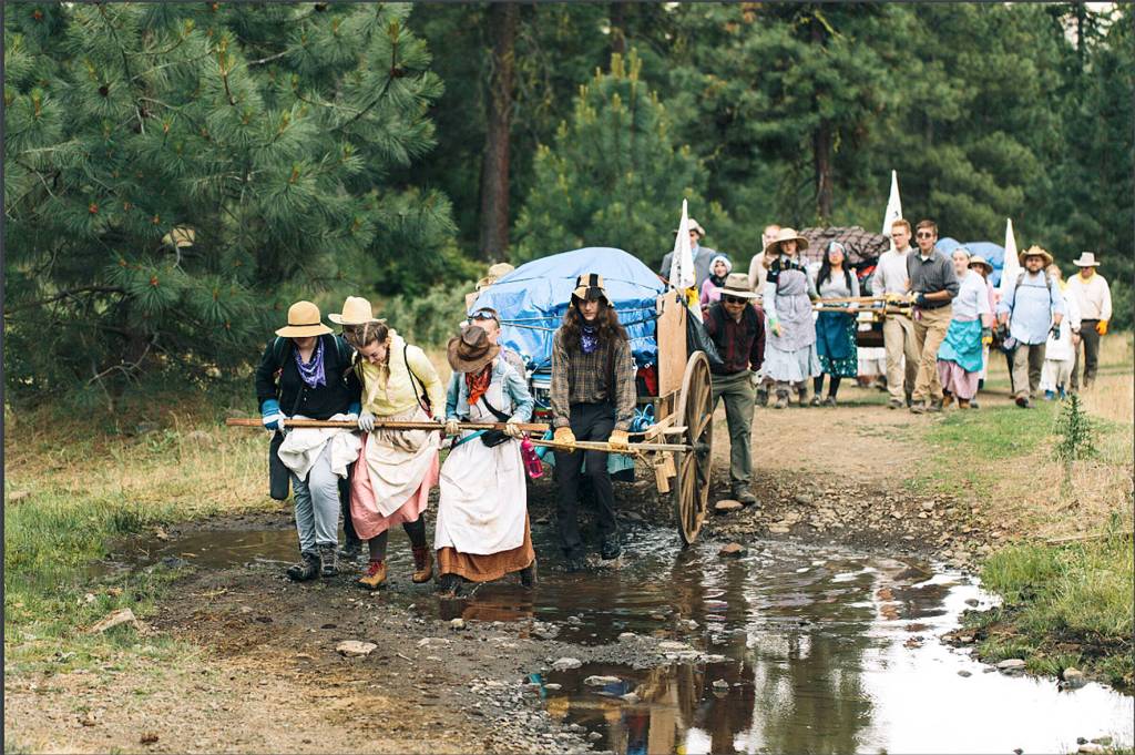 Local church group reenacts families’ pilgrimage