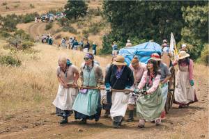 Local church group reenacts families’ pilgrimage