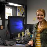 Melissa Glenn, hired in April 2019, is building the new social worker program at King County libraries from the ground up. Photo by Haley Ausbun.