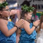 Halau Hula Ka Lei Mokihana I Ka Ua Noe perform at the 10th annual Uwajimaya Renton Polynesian Festival, Saturday Aug. 17. Photo by Haley Ausbun.