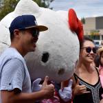 Kids and families were able to grab pictures with Hello Kitty at several meet and greets throughout the Uwajimaya Renton Polynesian Festival, Saturday and Sunday, Aug. 17-18. Photo by Haley Ausbun.