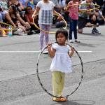 Kids compete in the short but sweet Hula Hoop contest at the 10th annual Uwajimaya Renton Polynesian Festival, Saturday Aug. 17. Photo by Haley Ausbun.