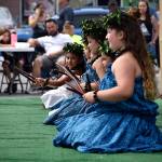 Halau Hula Ka Lei Mokihana I Ka Ua Noe perform at the 10th annual Uwajimaya Renton Polynesian Festival, Saturday Aug. 17. Photo by Haley Ausbun.