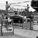A new, temporary Pop-up Park gave Renton residents visiting the local farmers market a place to rest, or play, for a short-time.                                Photo by Haley Ausbun.