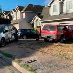 Photo courtesy of Renton Police Department. A car crashed into a house the morning of Sept. 5, at South 34th Street and Main Avenue South.