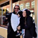 Photo by Haley Ausbun. Left to Right: Patrick, James and Jamie Watts skunk around the Olde Fashioned Halloween Party, Oct. 26.