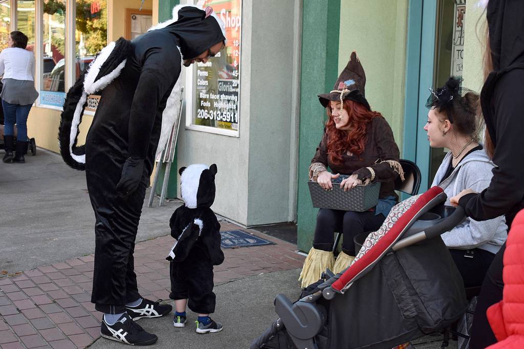 Photo by Haley Ausbun. Four Sisters Holistic Remedies was one of the participating businesses at the Oct. 26 Olde Fashioned Halloween Party in downtown Renton.