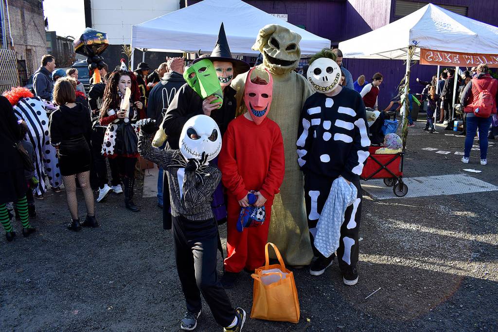Photo by Haley Ausbun. The Nightmare Before Christmas crew showed up at the Olde Fashioned Halloween Party.