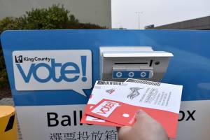 Photo by Haley Ausbun. Election Day in Renton, Nov. 5 2019.