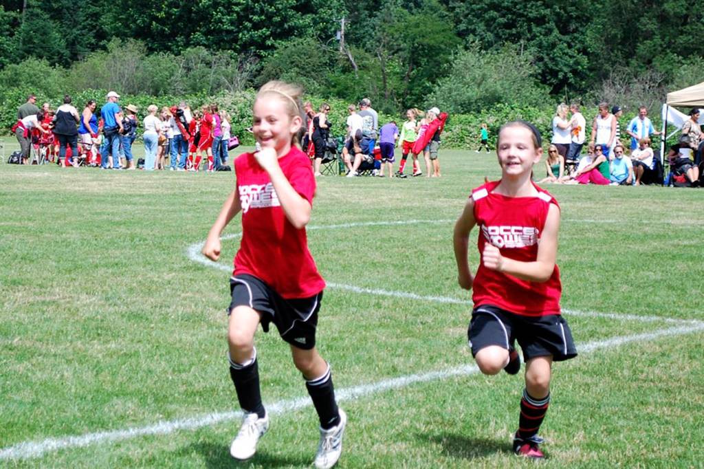 Courtesy of Lynn Gerking. Rae Gerking and Nikayla Copenhaver have been friends since playing soccer against each other at six years old. Now they will play together and be roommates at University of Wyoming.