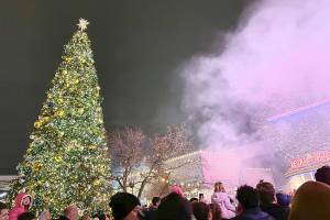 Holiday lights glow in Renton