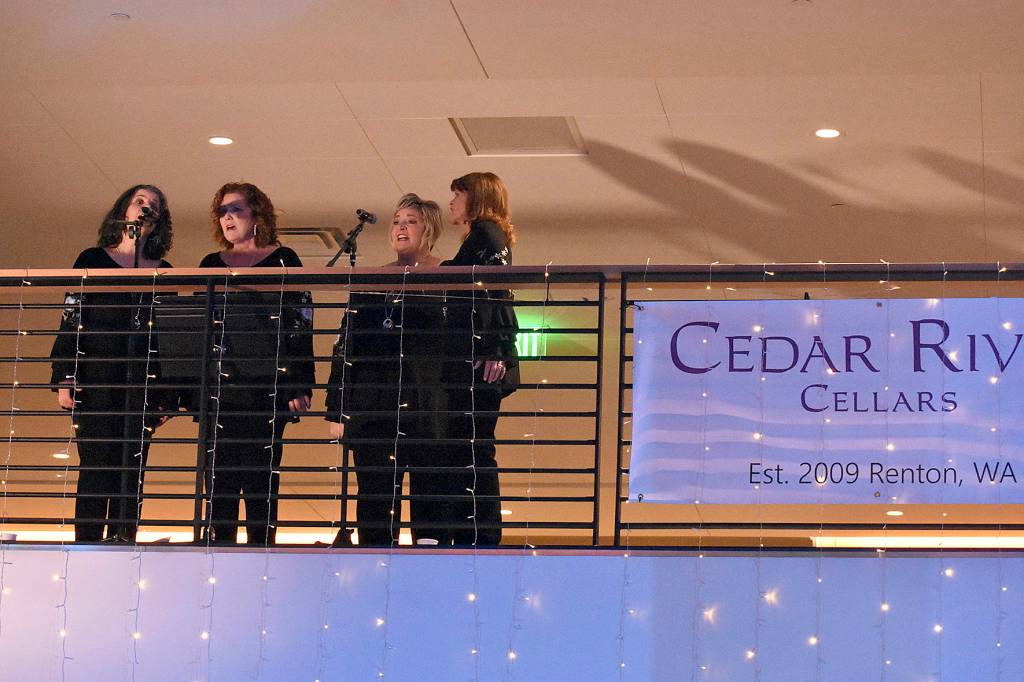 Photo by Andre Osorio. PrimeTime Quartet A Cappella at the Renton Chamber of Commerce Monte Carlo Gala.