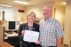 Photo courtesy of city of Renton. New Councilmember Valerie OHalloran and her husband, Michael.