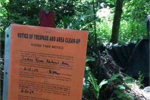 Renton PD sweep homeless camps