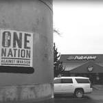 Posters posted by a known hate group, Patriot Front, were found by local activists around Renton.                                Courtesy of the Renton LGTBQIA Community Facebook page.