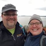 Photo courtesy of Patrick Dodd                                Patrick Dodd and his wife, Brook Dodd, on his second hike of 2020, at Discovery Park Loop Trail in Seattle.