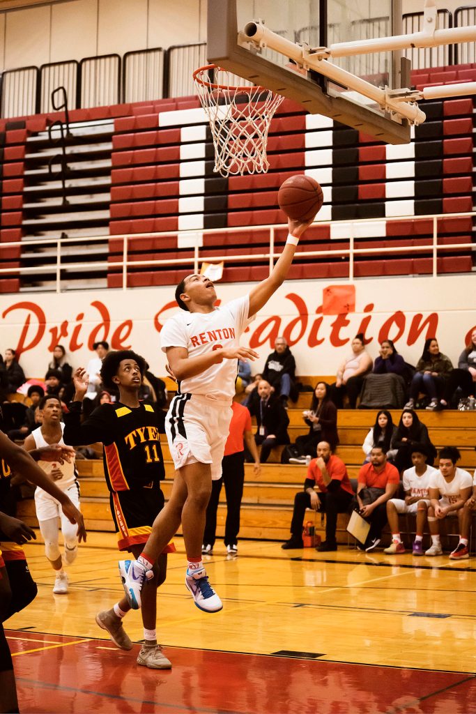 Courtesy of Rashaad Powell. Renton High School Senior and Boys Basketball player OShae Barquet.