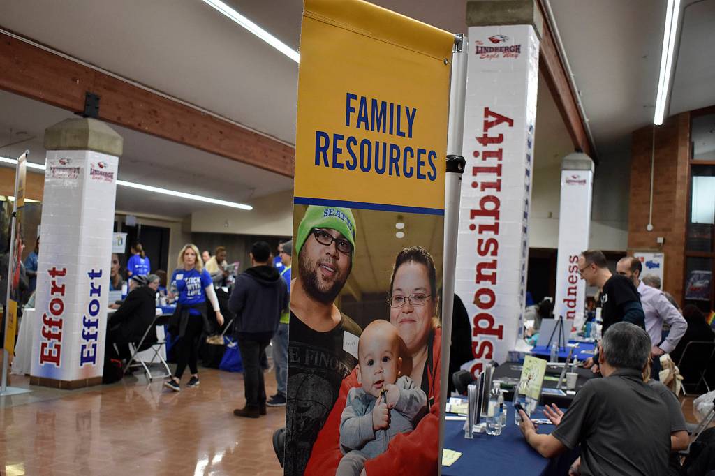 Photo by Haley Ausbun. The United Way Family Resource Exchange event on Martin Luther King Jr. Day, Jan. 20 at Lindbergh High School.