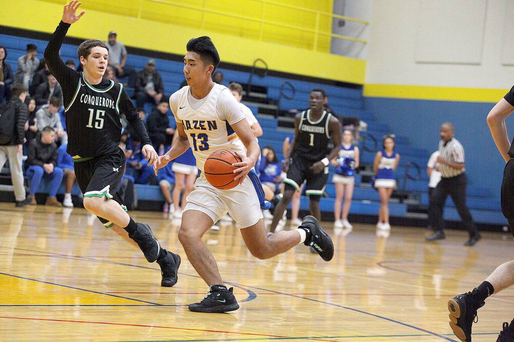 Kentwood serves Hazen basketball another loss