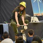 Photo by Haley Ausbun. Students at Highlands Elementary School saw STEM in a new, fun way with the Pacific Science Center Science on Wheels visit. During the visit, Amazon representatives announced a $2 million donation to two nonprofits.