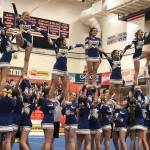 Hazen High School cheer team took third place during the coed competition at the WIAA State Central Cheerleading Tournament on Feb. 7, 2020. Photo courtesy of Brian Kaelin.