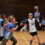 Photo by Haley Ausbun                                Students play positive, equitable games at Highlands Community Churchs branch of the Upward sports league, Saturday, Feb. 15 at the Family Life Center.