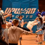 Photo by Haley Ausbun                                Students play positive, equitable games at Highlands Community Churchs branch of the Upward sports league, Saturday, Feb. 15 at the Family Life Center.