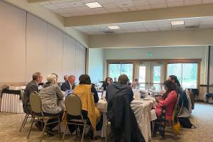Photo by Haley Ausbun                                Renton city administrators, Mayor Armondo Pavone, Renton City Council and other city staff attend the 2020 Council Retreat, Feb. 28 and Feb. 29 at Maplewood Golf Course.