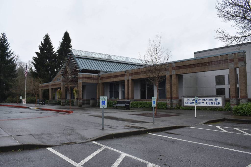 Photo by Haley Ausbun. The Renton Community Center, located at 1715 Maple Valley Highway, was closed Thursday and Friday after the family of a preschooler in a program there told the city they had been exposed to a case of the novel coronavirus, COVID-19.