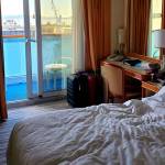 The Flemings cruise cabin has a balcony, although many other passengers have a single window or none at all. Courtesy photo