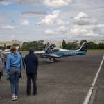 A plane arriving at the Renton airport carried two rescue dogs from La Paz, Mexico. Photo by Andre Osorio/For the Renton Reporter