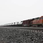 A BNSF train sits in the Auburn Trainyard in January 2020. Aaron Kunkler/Sound Publishing