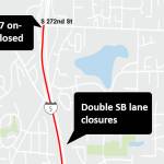 I-5 closures near Federal Way this week for Sound Transit construction
