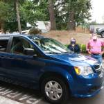 The van, donated through the countys retired van program.