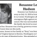 Roxanne Lee Hudson | Obituary
