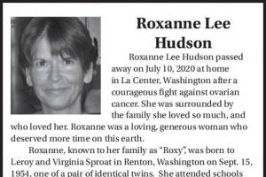 Roxanne Lee Hudson | Obituary
