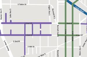 Map of downtown improvement plans (Photo Credit: City of Renton)