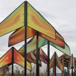 "Color of Flight," sculptures by Kirk Reese (Photo Credit: Renton Municipal Arts Commission)