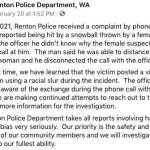 Facebook post by the Renton Police Department.