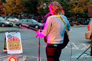 Photo of Daniel Pellegrini performing at Renton Road Show (photo credit: Bill Huls)