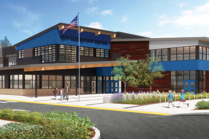 Design renderings of new elementary school (courtesy of Renton School District)
