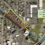 The Cedar River trail detour is required due to the temporary closure of North Riverside Drive between Bronson Way South and Wells Avenue, as shown on this map. Image courtesy of the City of Renton.