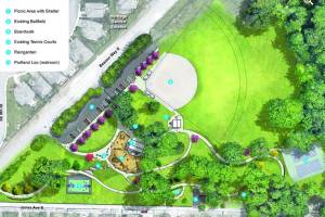 Design plan for the Philip Arnold Park renovations (Screenshot from City of Renton website