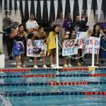 Lindbergh team members cheering on the relay team. Ben Ray/Sound Publishing